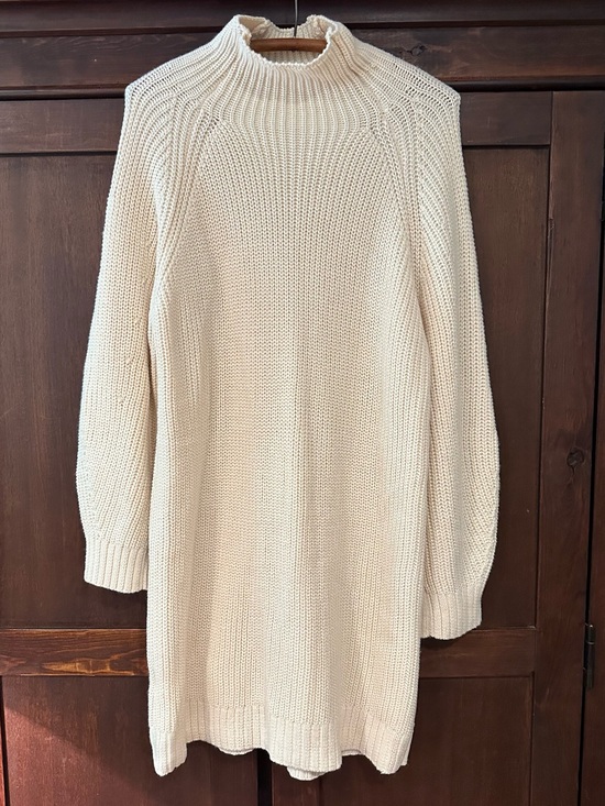 Amazon Dresses & Skirts - Amazon • brand new sweater dress • mock neck • cream colored